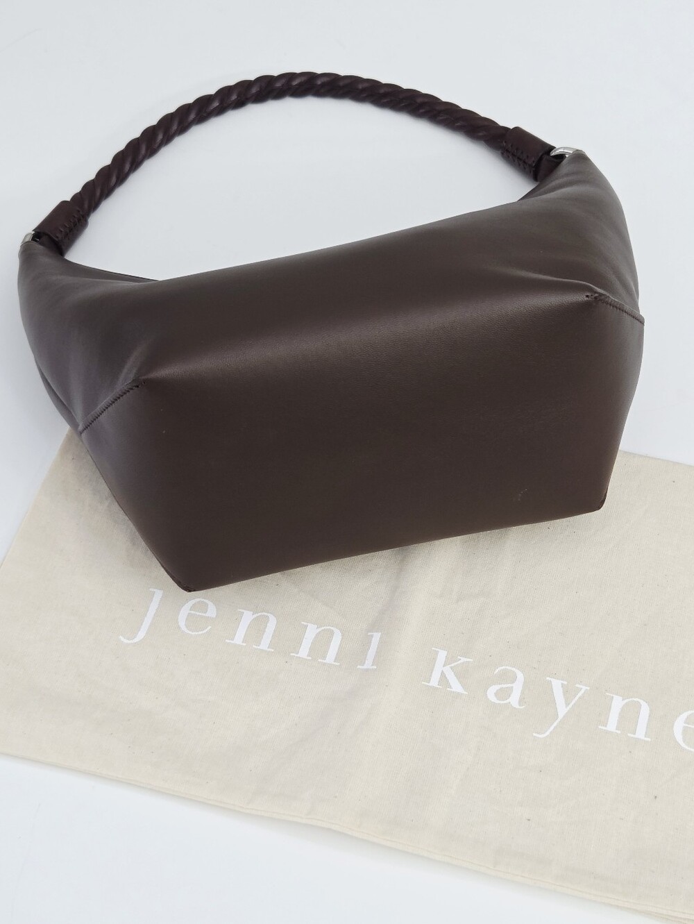 JENNI KAYNE CRESCENT SHOULDER BAG - CHOCOLATE - Picture 8 of 9